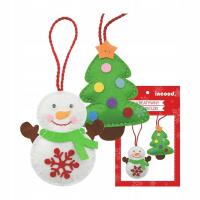 Opakowanie Zestaw kreatywny bałwan i choinka do uszycia 2szt