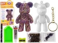 Opakowanie Zestaw kreatywny miś brelok 3D brązowy