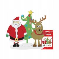 Opakowanie Zestaw kreatywny scenka z pianki Mikołaj