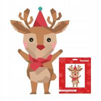 Opakowanie Zestaw kreatywny Wyklejanka świąteczna Renifer