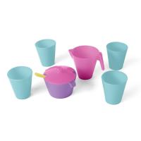 Zestaw naczyń 8el różowy. Wydawca: Wader. SmakLiter.pl Opakowanie Zestaw naczyń 8el różowy