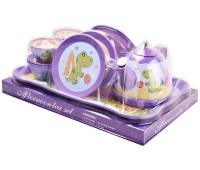 Opakowanie Zestaw naczyń metalowych dinozaur 14el