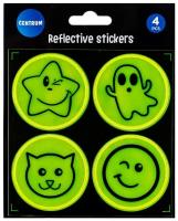 Zestaw naklejek odblaskowych 4szt. Wydawca: Centrum. SmakLiter.pl Opakowanie Zestaw naklejek odblaskowych 4szt