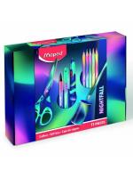 Zestaw papierniczy Nightfall 11 el. MAPED. Wydawca: Maped. SmakLiter.pl Opakowanie Zestaw papierniczy Nightfall 11 el. MAPED