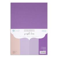 Opakowanie Zestaw papierów A4 20 arkuszy Purple tones 220g