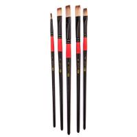 Zestaw pędzli płaskich 5szt. Wydawca: Dalprint. SmakLiter.pl Opakowanie Zestaw pędzli płaskich 5szt