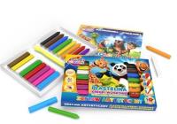 Opakowanie Zestaw plastelina 8 kolorów + kredki 8 kolorów