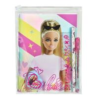 Zestaw przyborów szkolnych w saszetce Barbie 7el. Wydawca: Cass Film. SmakLiter.pl Opakowanie Zestaw przyborów szkolnych w saszetce Barbie 7el