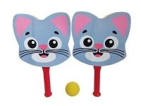 Zestaw rakietek piankowych Kot z piłeczką. Wydawca: ADAR. SmakLiter.pl Opakowanie Zestaw rakietek piankowych Kot z piłeczką