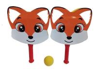 Zestaw rakietek piankowych Lis z piłeczką. Wydawca: ADAR. SmakLiter.pl Opakowanie Zestaw rakietek piankowych Lis z piłeczką