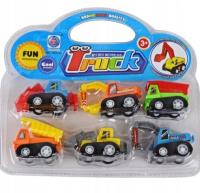 Opakowanie Zestaw samochodów budowlanych 6szt
