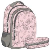 Opakowanie Zestaw Stright Plecak + saszetka Motyle vintage