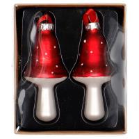 Opakowanie Zestaw szklanych zawieszek kraft z przykrywką 2szt