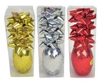 Opakowanie Zestaw wstążka + 3 rozetki połysk JYWK 556