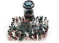 Opakowanie Zestaw żołnierzyków w tubie