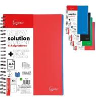 Opakowanie Zeszyt A4/120K kratka z czterema przekładkami MIX