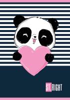 Opakowanie Zeszyt A5 32k 3-linia kolorowa ST.RIGHT mix dziewczęcy 1szt.