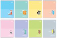 Opakowanie Zeszyt A5/32K kratka B&B Kids Pastel (10szt)