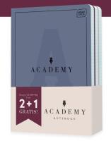 Opakowanie Zeszyt A5/60K kratka Academy 3szt