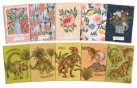 Opakowanie Zeszyt A5/60K kratka Dino/Spring (10szt)