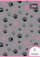 Opakowanie Zeszyt do nauki pisania A4 32k. 3-linia kolorowa ST.RIGHT mix. dziewczęcy pakiet 15 szt.