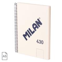 Opakowanie Zeszyt na spirali A5/80K gładki 1918 beżowy MILAN