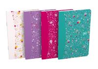 Opakowanie ZESZYT OXFORD FLORAL 90X140MM 30K 90G LI linia PAKIET 10 SZTUK