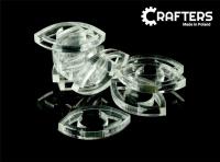 Opakowanie Żetony akryl przezroczyste oko 10szt.