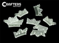 Opakowanie Żetony akryl satynowe korona 10szt.