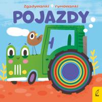 Zgadywanki, rymowanki. Pojazdy. Autor: Patrycja Wojtkowiak-Skóra. SmakLiter.pl Okładka książki Zgadywanki, rymowanki. Pojazdy