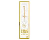 Opakowanie Zimne ognie złota cyfra 1