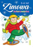 Zimowa kolorowanka cz.2. Autor: Lidia Szwabowska. SmakLiter.pl Okładka książki Zimowa kolorowanka cz.2
