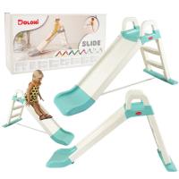 Zjeżdżalnia biało-zielona dla dzieci 140cm. Wydawca: Doloni. SmakLiter.pl Opakowanie Zjeżdżalnia biało-zielona dla dzieci 140cm