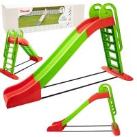 Zjeżdżalnia dla dzieci duża zielono-czerwona 243cm. Wydawca: Doloni. SmakLiter.pl Opakowanie Zjeżdżalnia dla dzieci duża zielono-czerwona 243cm