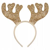 Opakowanie Złota opaska z rogami renifera
