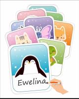 Opakowanie Znaczki do szatni - Zwierzaki 25szt + klej