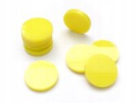 Opakowanie Znaczniki akryl żółte koło 22x3 10szt