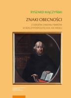 Znaki obecności. Autor: Mączyński Ryszard. SmakLiter.pl Okładka książki Znaki obecności