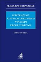 Okładka książki Zobowiązania naturalne (niezupełne)...