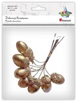 Opakowanie Żołędzie na druciku złote 18x100mm 10szt