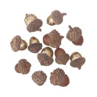 Żołędzie z brokatem naturalne 12 sztuk. Wydawca: DP CRAFT. SmakLiter.pl Opakowanie Żołędzie z brokatem naturalne 12 sztuk