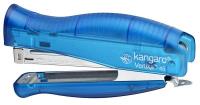 Zszywacz 30 kartek + zszywki błękitny. Wydawca: Kangaro. SmakLiter.pl Opakowanie Zszywacz 30 kartek + zszywki błękitny
