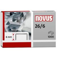 Zszywki 26/6 x 1000. Wydawca: NOVUS. SmakLiter.pl Opakowanie Zszywki 26/6 x 1000