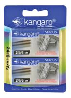 Zszywki No.24/6 Kanagro 2x1000 sztuk blister. Wydawca: Kangaro. SmakLiter.pl Opakowanie Zszywki No.24/6 Kanagro 2x1000 sztuk blister