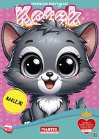 Zwierzaki przytulaki. Kotek z naklejkami. Autor: Katarzyna Salamon. SmakLiter.pl Okładka książki Zwierzaki przytulaki. Kotek z naklejkami