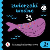 Okładka książki Zwierzaki wodne. Książeczka kontrastowa