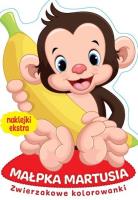 Okładka książki Zwierzakowe kolorowanki. Małpka Martusia