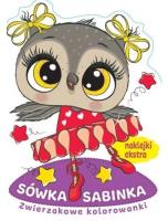 Zwierzakowe kolorowanki. Sówka Sabinka. Autor:   Praca zbiorowa. SmakLiter.pl Okładka książki Zwierzakowe kolorowanki. Sówka Sabinka
