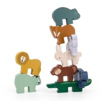 Opakowanie Zwierzęta drewniana gra w układanie w stosy