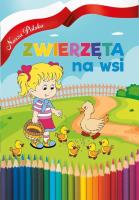 Zwierzęta na wsi. Autor: Agnieszka Delakowicz-Borek. SmakLiter.pl Okładka książki Zwierzęta na wsi